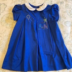 The Proper Peony Nativity Hand Stitched Christmas Dress